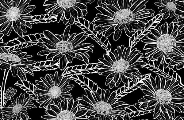 Цветочный бесшовный узор