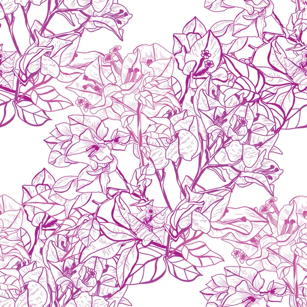 Motif floral sans couture — Image vectorielle