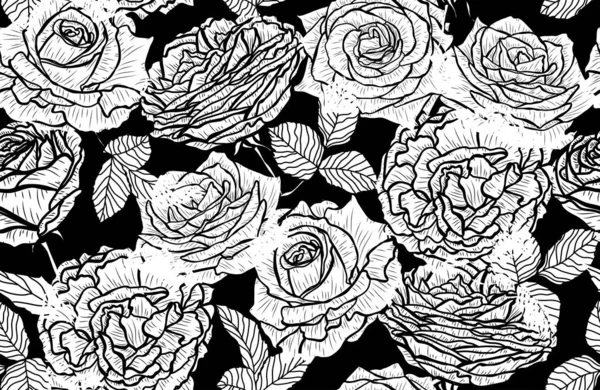 Motif floral sans couture — Image vectorielle