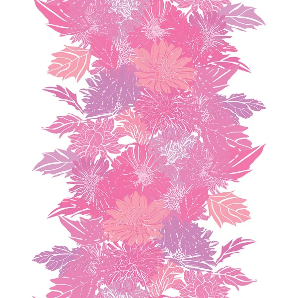 Motif floral sans couture — Image vectorielle