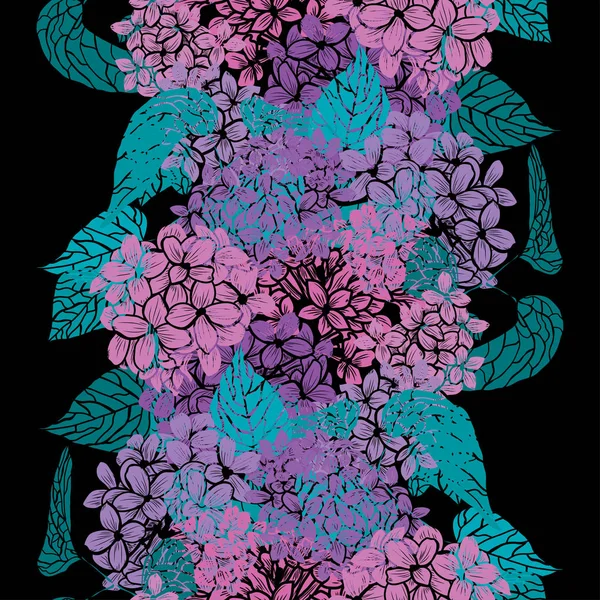 Motif floral sans couture — Image vectorielle