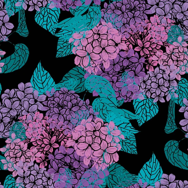 Motif floral sans couture — Image vectorielle