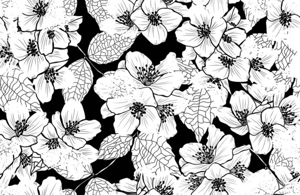 Floral seamless pattern — Stock Vector