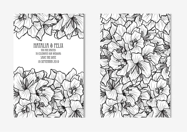 Floral cards set — Stock Vector