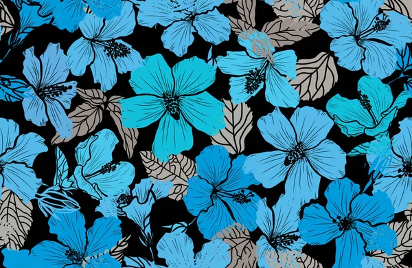 Motif floral sans couture — Image vectorielle