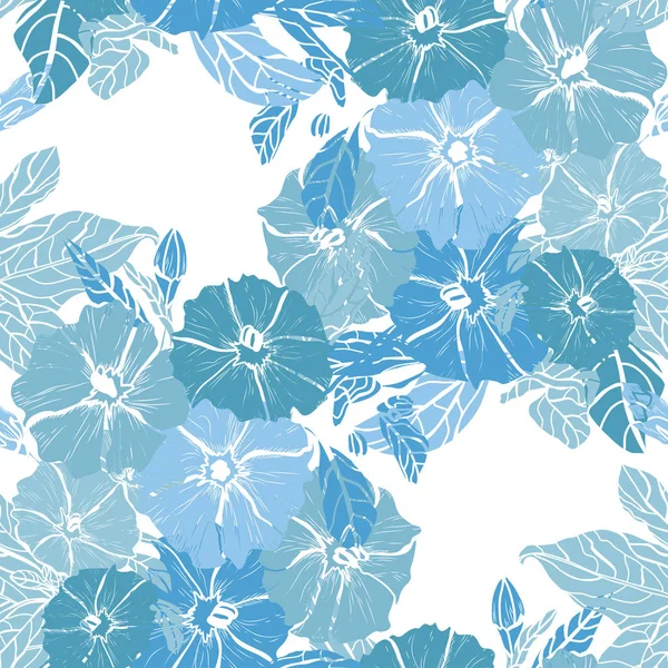 Motif floral sans couture — Image vectorielle