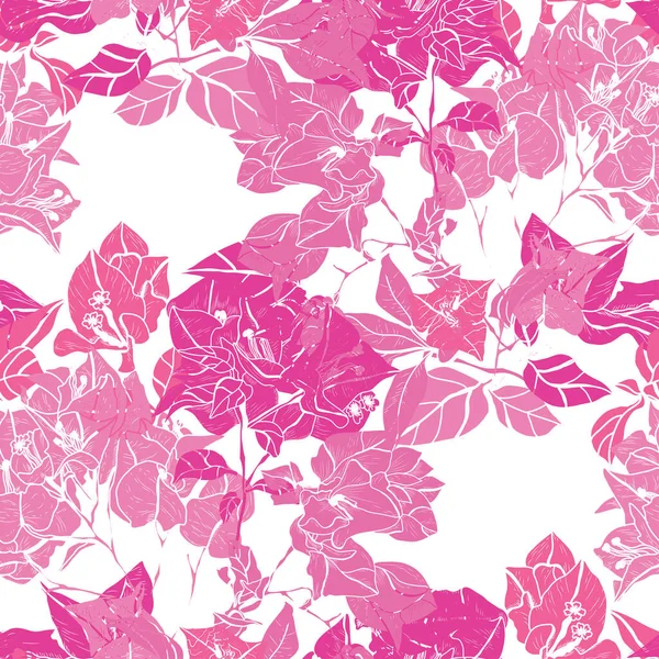 Motif floral sans couture — Image vectorielle