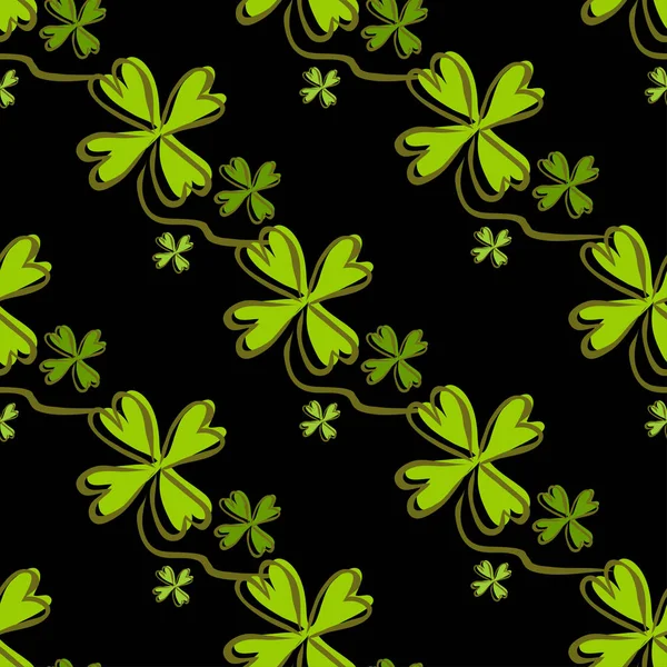 Clover seamless pattern — Stock Vector