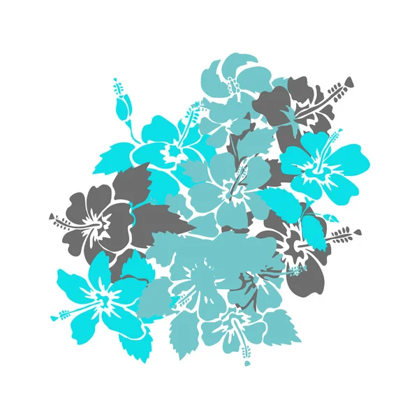 Hand getrokken florale decoratie — Stockvector