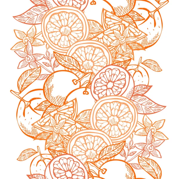 Fruit seamless pattern — Stock Vector