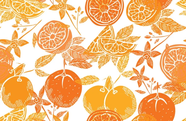 Fruit seamless pattern — Stock Vector