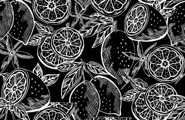 Fruit naadloos patroon — Stockvector