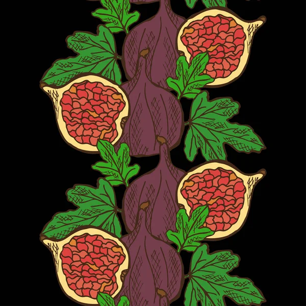 Fruit seamless pattern — Stock Vector