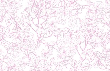 Begonviller çiçekleri, tasarım elemanları ile zarif dikişsiz desen. Davetiyeler için çiçek deseni, kartlar, baskı, hediye paketi, üretim, tekstil, kumaş, duvar kağıtları