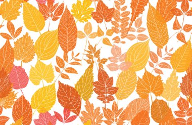 Elle çizilmiş yapraklarla, tasarım elementleriyle zarif, pürüzsüz bir desen. Davetiyeler, kartlar, baskı, hediye paketi, imalat, tekstil, kumaş, duvar kağıtları için çiçek deseni