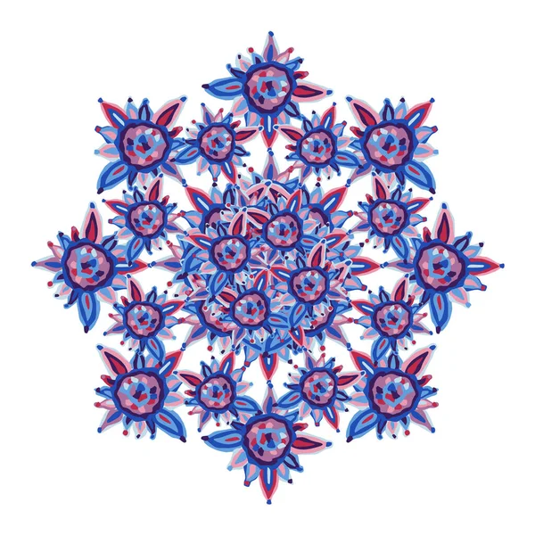 Mandala Decorativo Estilo Acuarela Elemento Diseño Puede Utilizar Para Tarjetas — Archivo Imágenes Vectoriales