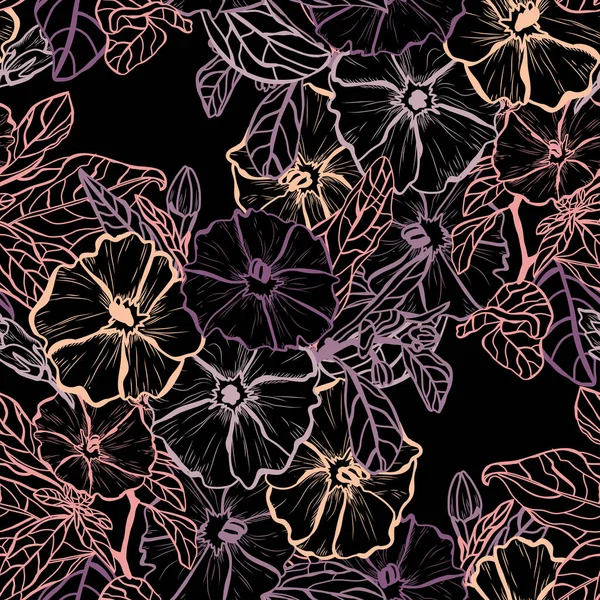 クレマチスの花 デザイン要素とエレガントなシームレスパターン 招待状 カード ギフトラップ ファブリック 壁紙のための花のパターン — ストックベクタ