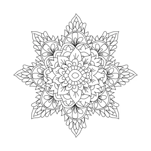 Mandala Décoratif Dessiné Main Élément Design Peut Être Utilisé Pour — Image vectorielle