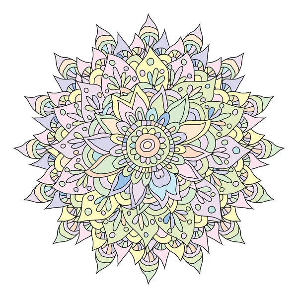 Dekorative Handgezeichnete Mandala Design Element Kann Für Karten Einladungen Banner — Stockvektor