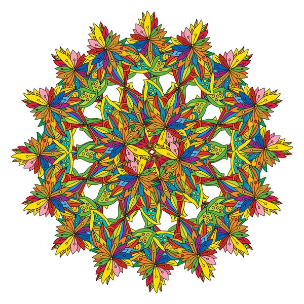 Mandala Decorativo Dibujado Mano Elemento Diseño Puede Utilizar Para Tarjetas — Archivo Imágenes Vectoriales