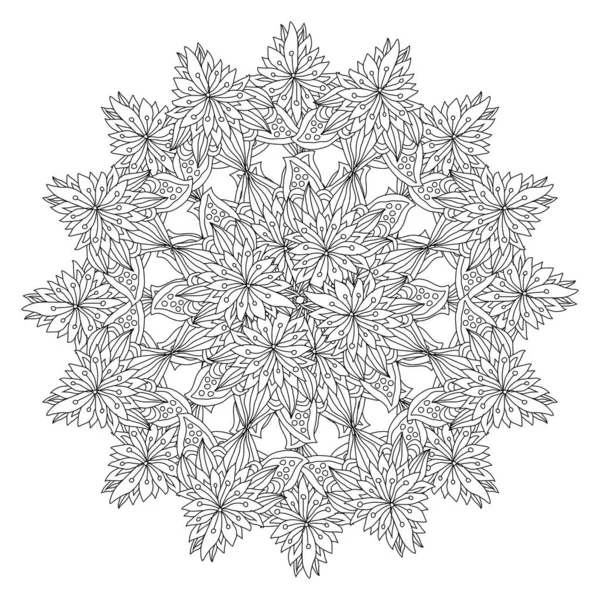 Dekoratif el çizimi mandala, tasarım elementi. Kartlar, davetiyeler, afişler, posterler, baskı tasarımı için kullanılabilir. Mandala arkaplanı