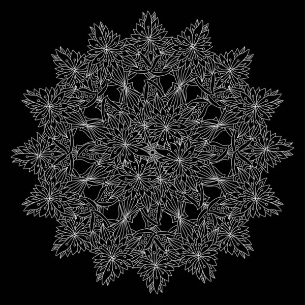 Mandala Décoratif Dessiné Main Élément Design Peut Être Utilisé Pour — Image vectorielle
