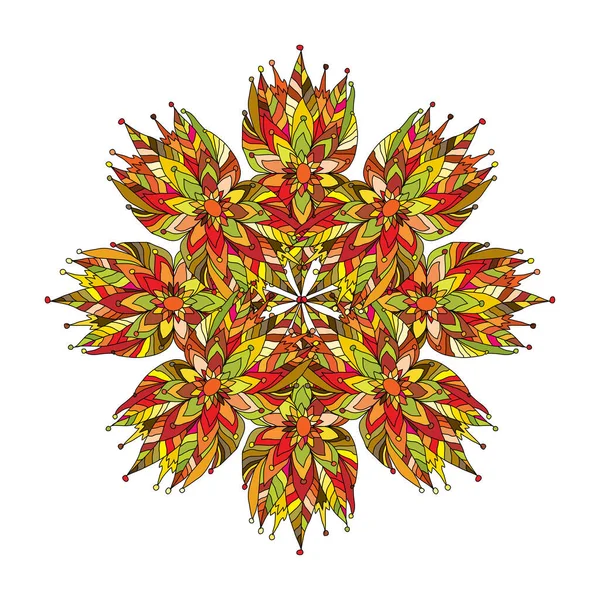 Mandala Decorativo Disegnato Mano Elemento Design Può Essere Utilizzato Carte — Vettoriale Stock