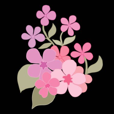 Dekoratif soyut çiçek, tasarım öğeleri. Tasarımını yazdırma, kartları, davetiyeleri, afişler, posterler için kullanılabilir. Çiçek arka planda satır sanat tarzı