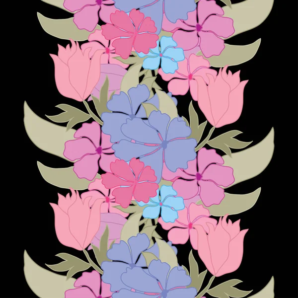 Элегантный Бесшовный Узор Абстрактными Цветами Элементами Дизайна Цветочный Узор Приглашений — стоковый вектор