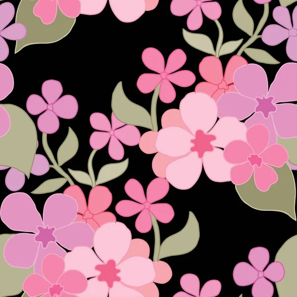 抽象的な花 デザイン要素とエレガントなシームレスなパターン 招待状 カード ギフトラップ ファブリック 壁紙のための花のパターン — ストックベクタ