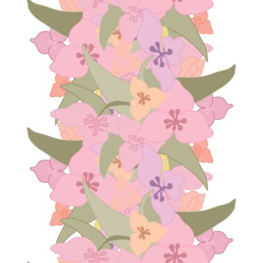 Soyut çiçekleri ve tasarım elementleri olan zarif, pürüzsüz bir desen. Davetiyeler, kartlar, baskı, hediye paketi, imalat, tekstil, kumaş, duvar kağıtları için çiçek deseni