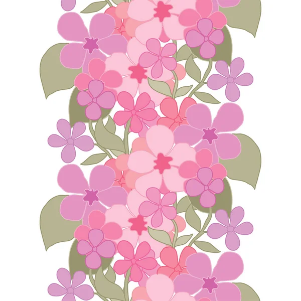 Elegantes Nahtloses Muster Mit Abstrakten Blumen Designelementen Blumenmuster Für Einladungen — Stockvektor