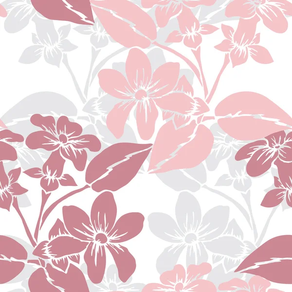 Elegantes Nahtloses Muster Mit Stiefhanotis Blumen Designelementen Blumenmuster Für Einladungen — Stockvektor