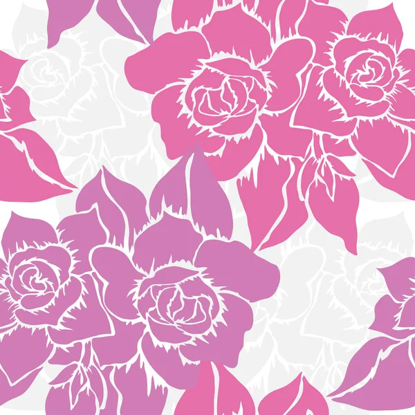 Elegante Naadloze Patroon Met Gardenia Bloemen Design Elementen Bloemen Patroon — Stockvector