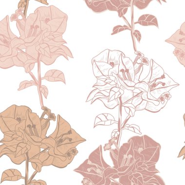 Begonviller çiçekleri, tasarım elemanları ile zarif dikişsiz desen. Davetiyeler için çiçek deseni, kartlar, baskı, hediye paketi, üretim, tekstil, kumaş, duvar kağıtları