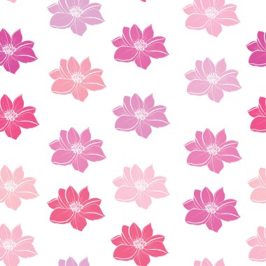 Şakayık çiçekleri ve tasarım elementleri olan zarif, pürüzsüz bir desen. Davetiyeler, kartlar, baskı, hediye paketi, imalat, tekstil, kumaş, duvar kağıtları için çiçek deseni