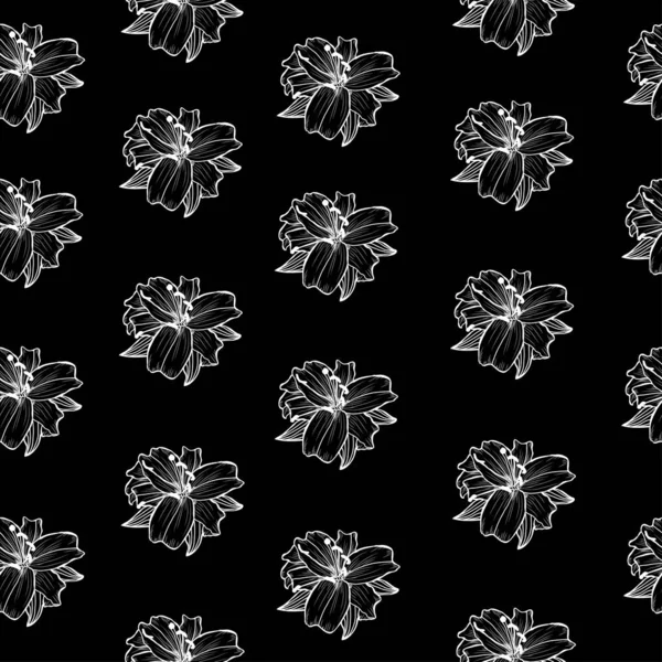 Елегантний Безшовний Візерунок Квітами Елементами Дизайну Квітковий Візерунок Запрошень Листівок — стоковий вектор