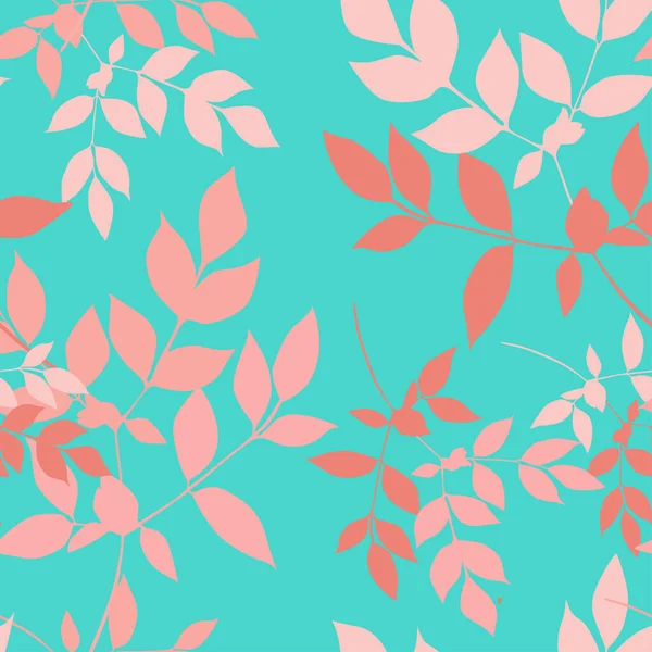 손으로 나뭇잎으로 완벽하게 다듬어 초대장 벽지등을 꽃무늬 — 스톡 벡터