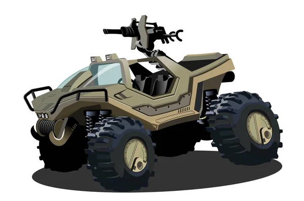 Vektor-Cartoon-Sci-Fi-Fahrzeug — Stockvektor