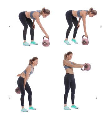 Tek kol kettlebell salıncak
