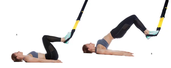 TRX hip press — Stock Photo, Image