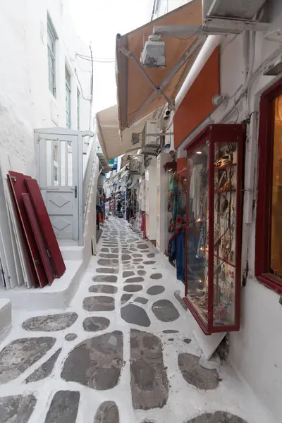 Mykonos sokaklarda — Stok fotoğraf