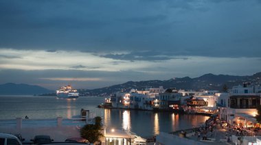 Mykonos deniz manzara