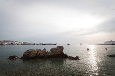 Mykonos deniz manzara