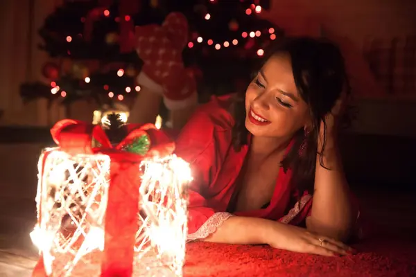 Celebrando la Navidad — Foto de Stock