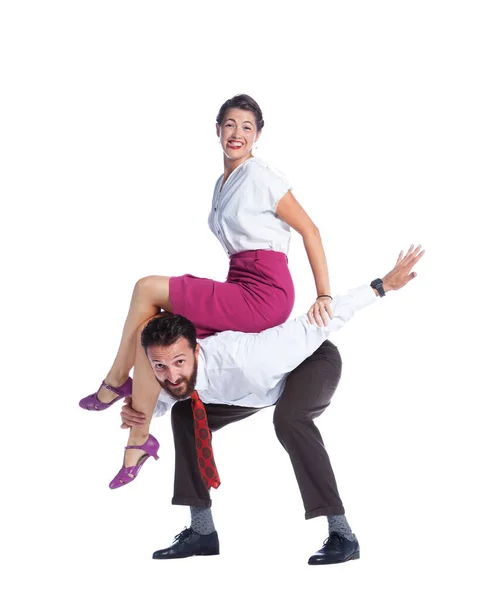 El baile de swing — Foto de Stock