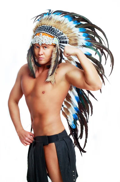 Costume nativo americano — Foto Stock