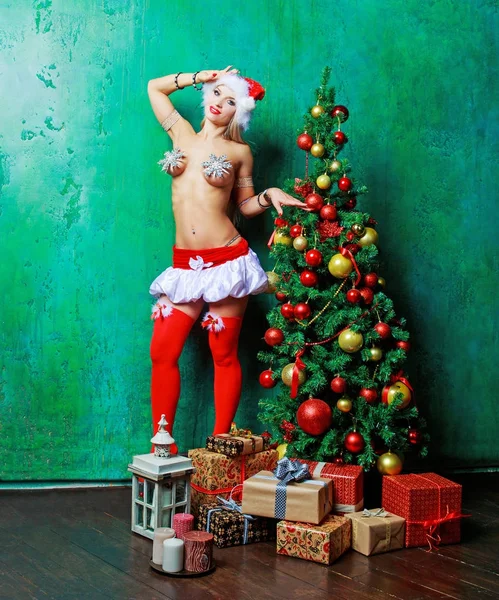 Mujer sexy Santa — Foto de Stock
