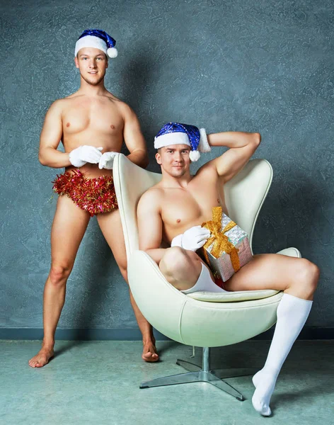 圣诞节两个舞者 — 图库照片