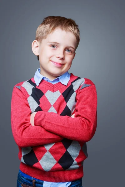 Niño feliz aislado — Foto de Stock